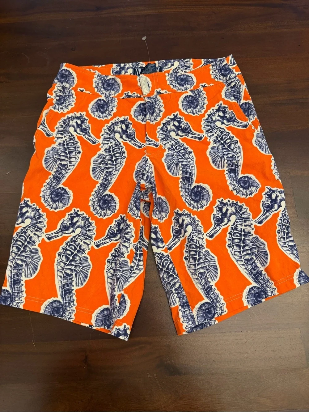 VILEBREQUIN Meia Seahorse Print Board Shorts Orange (M2)